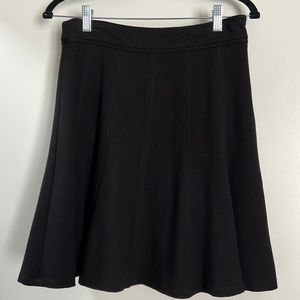 WHBM black flounce skirt
